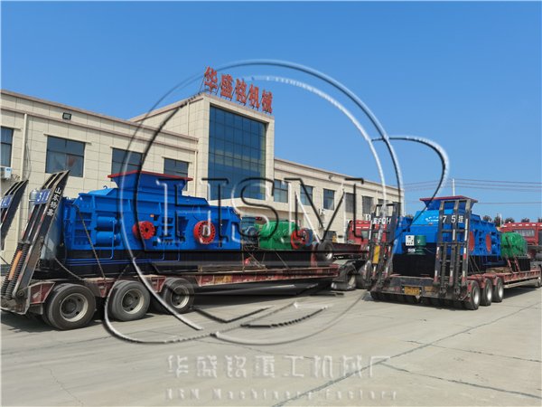 兩臺1810型液壓對輥制砂機發往河北秦皇島